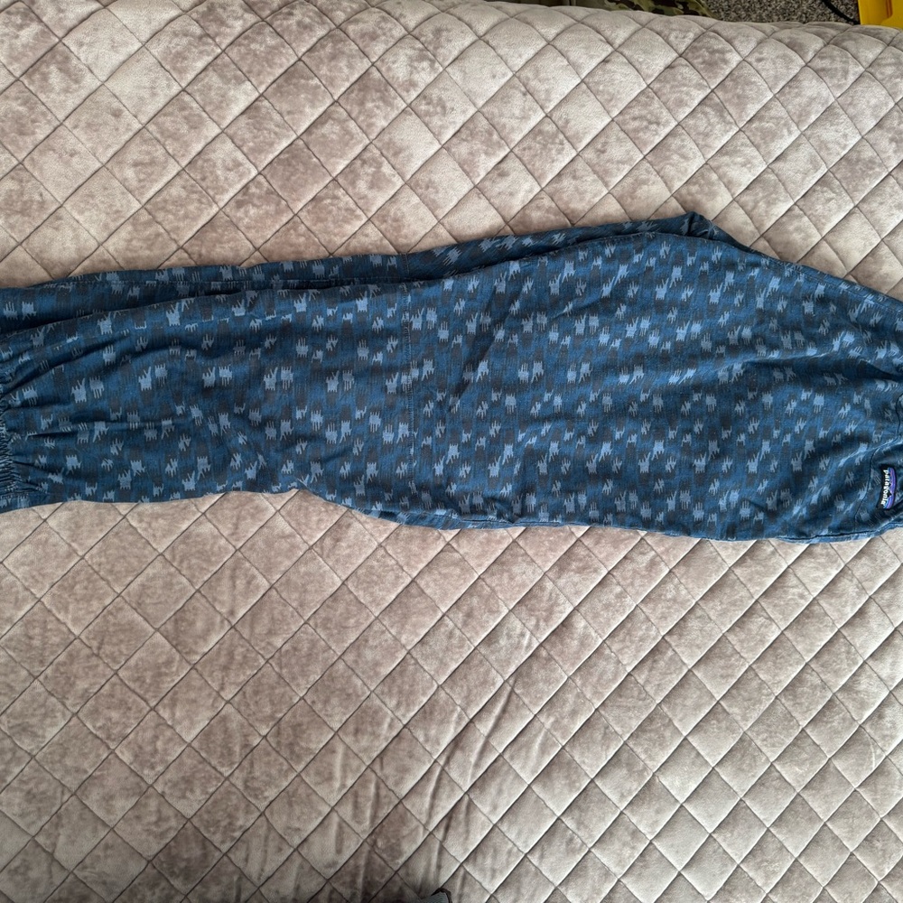 Patagonia Gray and Blue Patterned pants